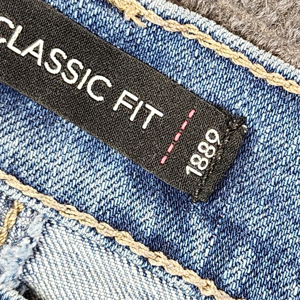 Lee Jeans Women 12 Long Blue Classic Fit Straight Leg Denim Stretch Casual